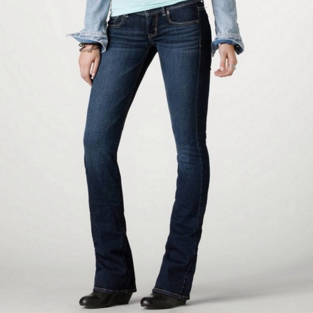 American Eagle Outfitters Dark Wash Slim Boot Jeans Size 12 Long